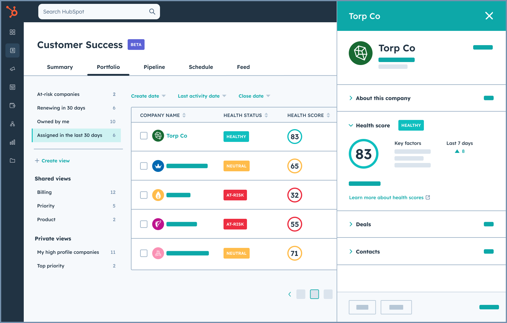 customer success workspace